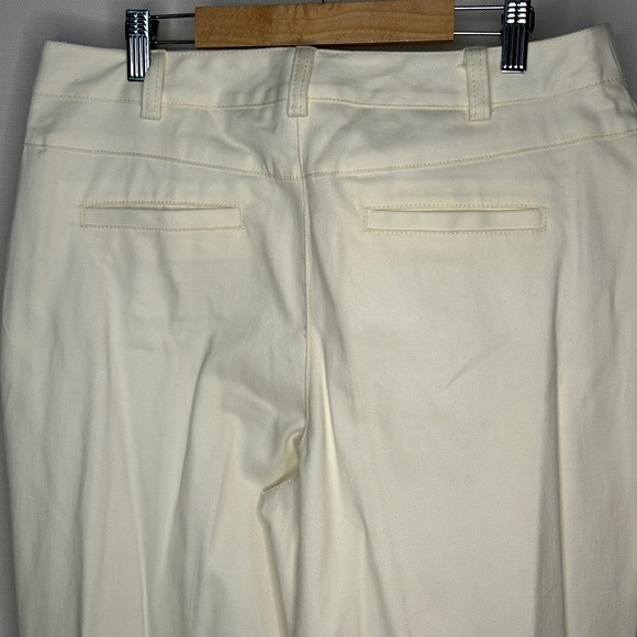 Sag Harbor Ivory Cream Cotton Blend Pants Trousers Career Womens Size 8 - Picture 5 of 8